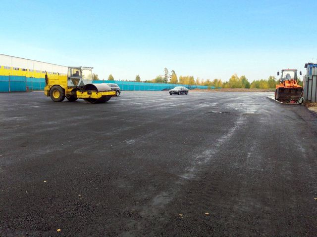 Конструкция дорожного полотна в Елино