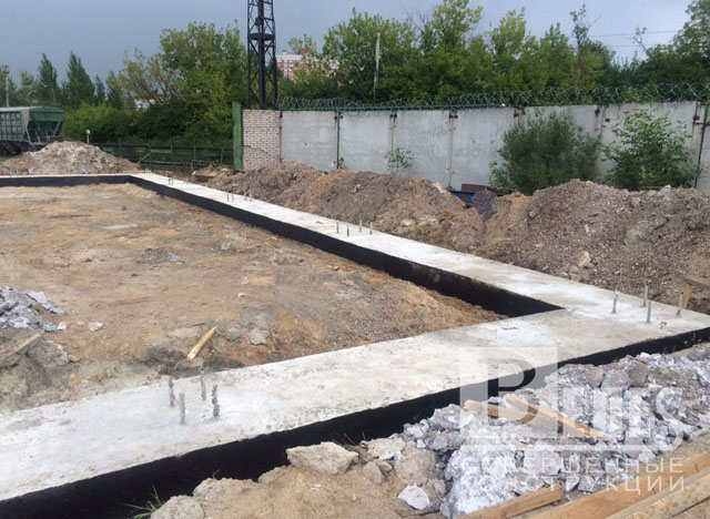Устройство фундамента ангара