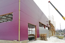 Производственное здание 24×48 м с двумя кран-балками 3,2 тн (Солнечногорский р-он) Производственное здание 24×48 м с двумя кран-балками 3,2 тн (Солнечногорский р-он)