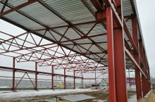 Производственное здание 24×48 м с двумя кран-балками 3,2 тн (Солнечногорский р-он) Производственное здание 24×48 м с двумя кран-балками 3,2 тн (Солнечногорский р-он)