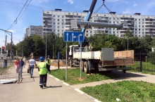 Конструкции для дорожных указателей (г. Москва, Варшавское шоссе) Конструкции для дорожных указателей (г. Москва, Варшавское шоссе)